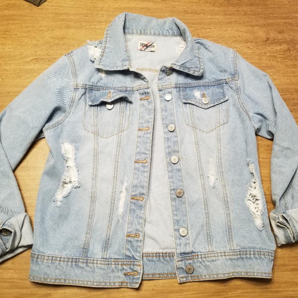 Distressed Denim Jacket